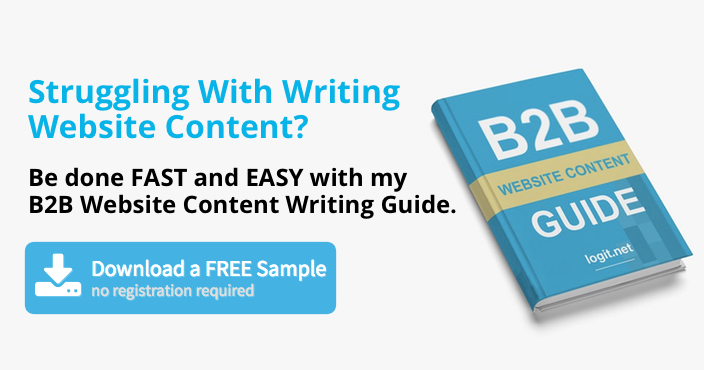 B2B Website Content Writing Guide by Visnja Zeljeznjak, logit.net