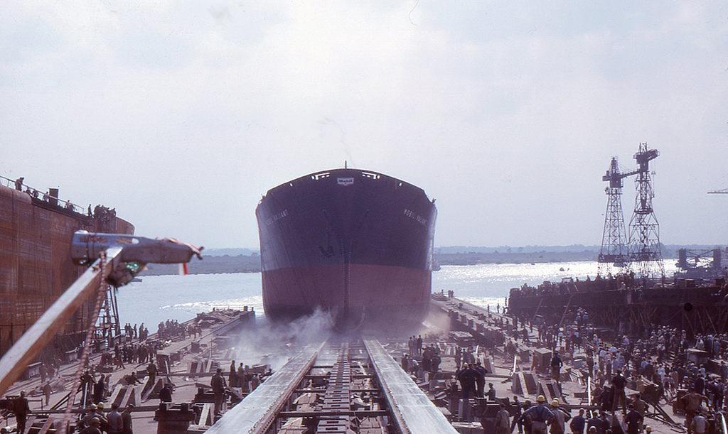 Launching of a ship